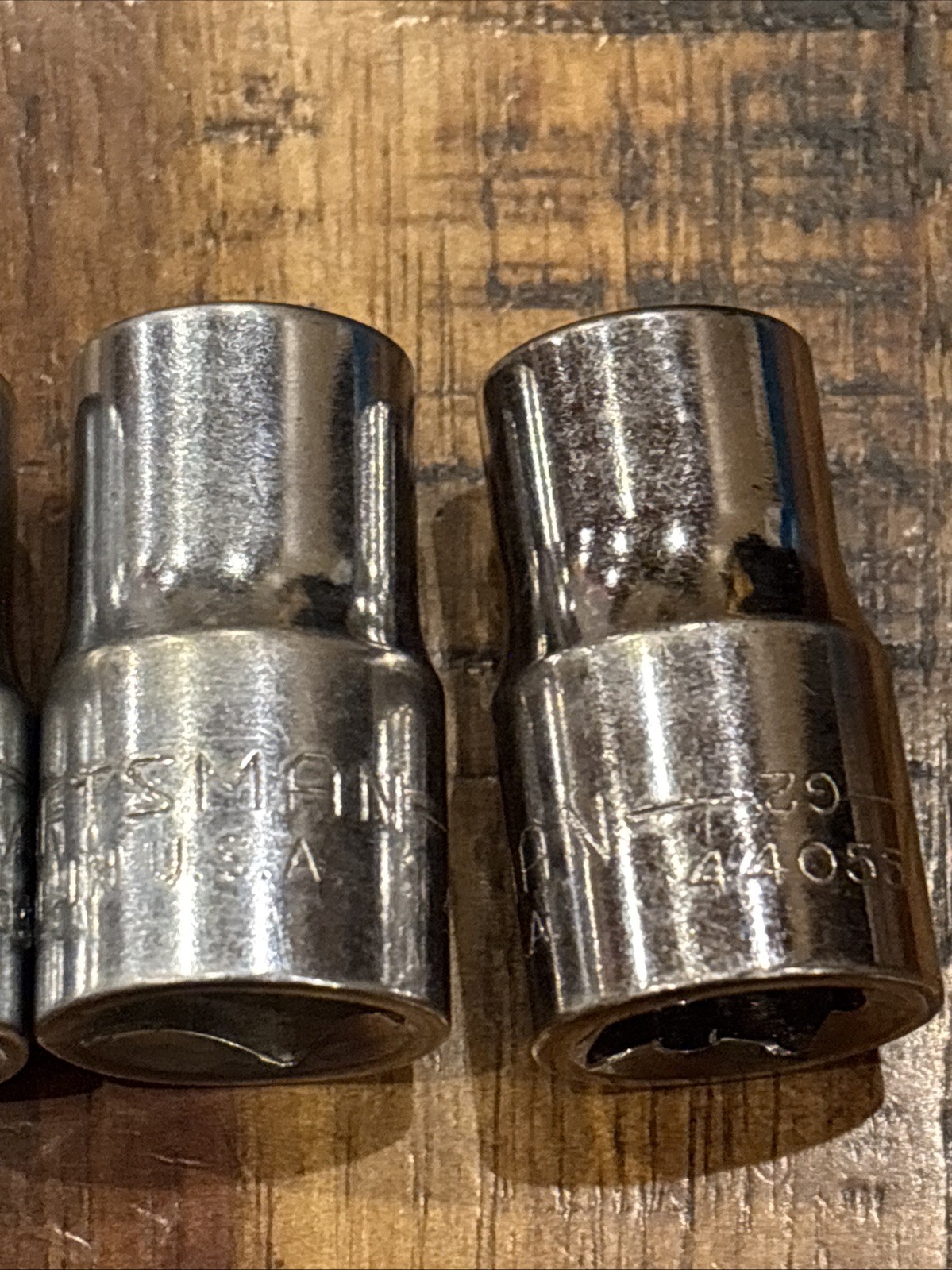 Craftsman 1/2” Shallow Sockets 8 Piece 1/2” Drive 6 Point & 12 Point USA SAE VGC