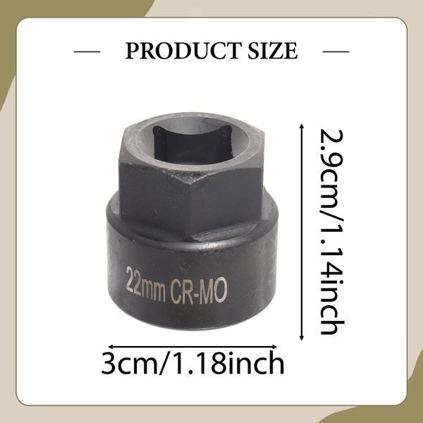 Camshaft Sleeve SocketAccessories Practical Portable 22mm 1/2”DR Lightweight