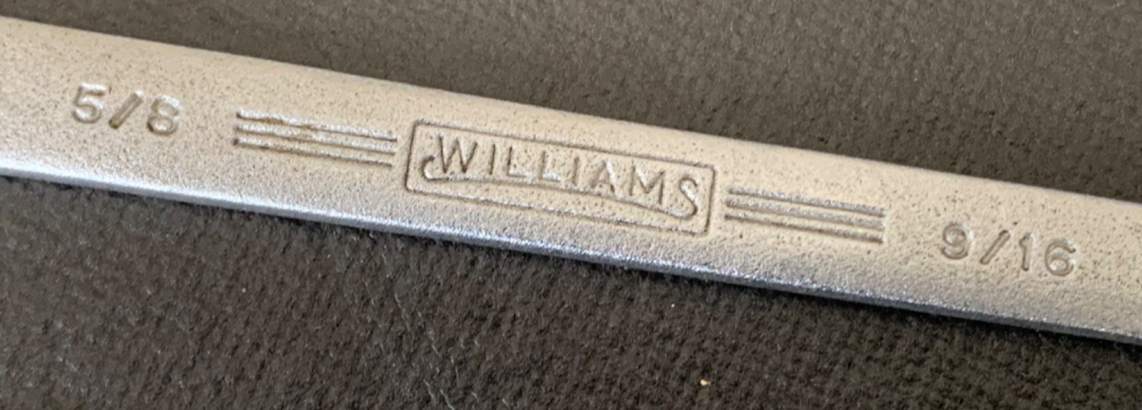 Williams Superrench 1727 Double Open End Wrench 5/8 x 9/16 Made in USA