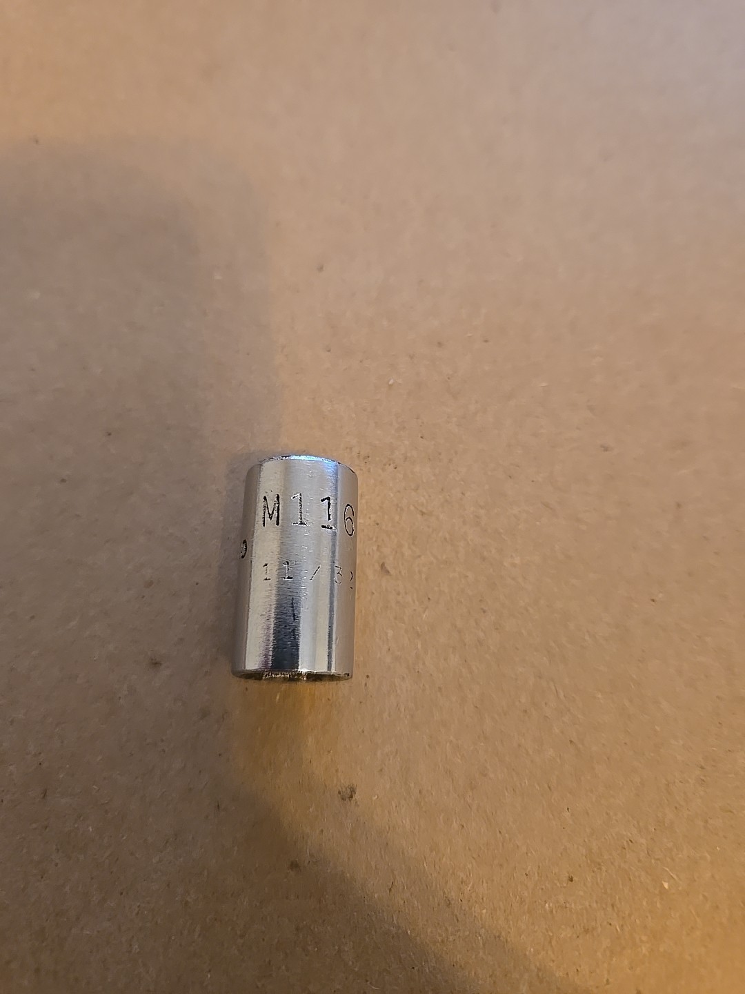 Mac Tools Sabina 1/4″ Drive 11/32″ 6PT SAE Shallow Chrome Socket USA Worn M116