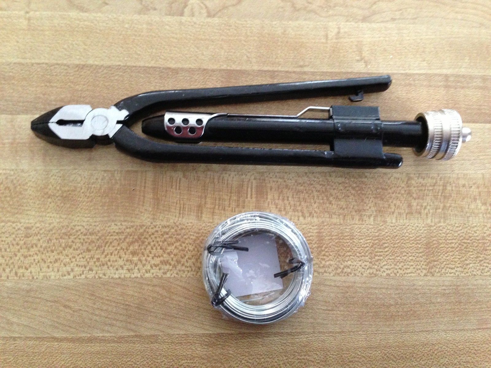 New 6″ Safety wire pliers,with 25 feet steel safety wire,Wire twisting pliers