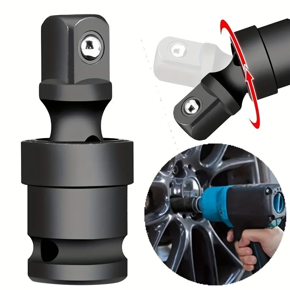 1/2 Impact Universal Joint Socket Adapter 360 Swivel Wobble Extension UJ Tool