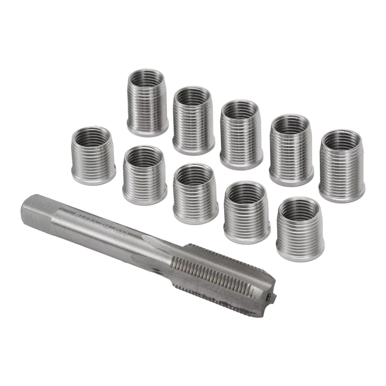 1Set Universal Spark Plug Thread Repair Tool with M10x1.0 Thread Inserts