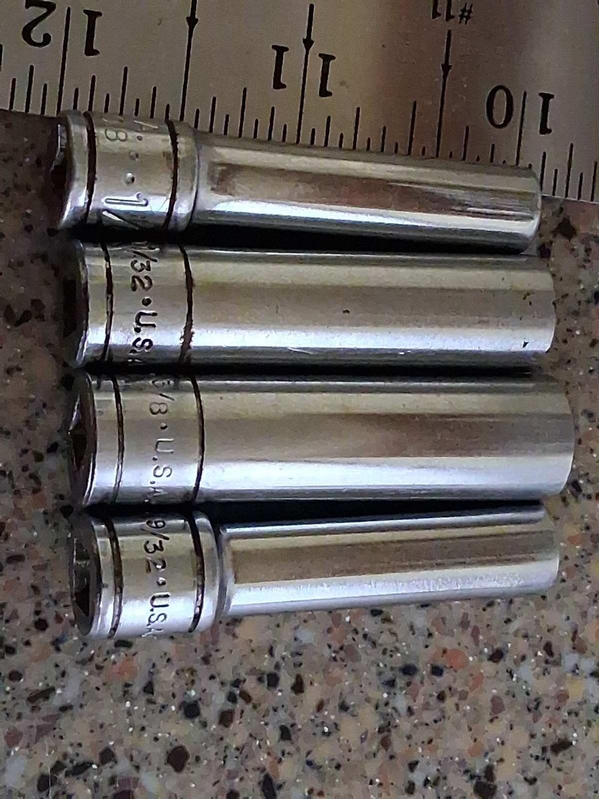 S K Wayne 1/4″ Dr Socket Set SAE, Metric In S K Box Ratchet, Extensions, Spinner