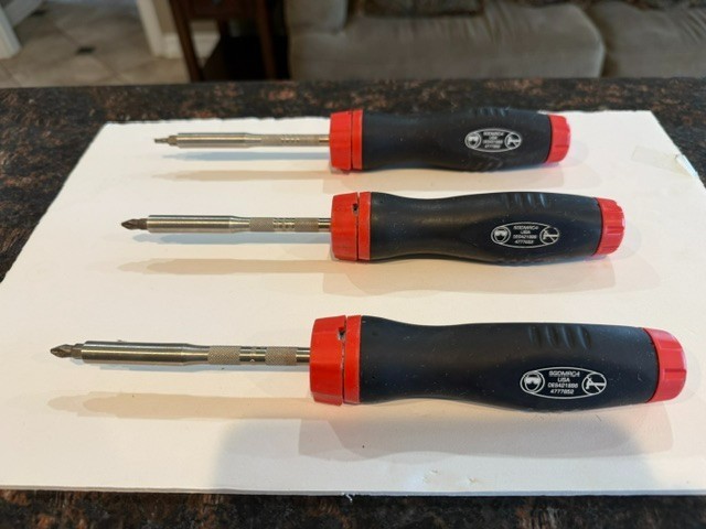 Snap On sgdmrc4 black grip standard ratcheting screwdriver old stock NEW (1)
