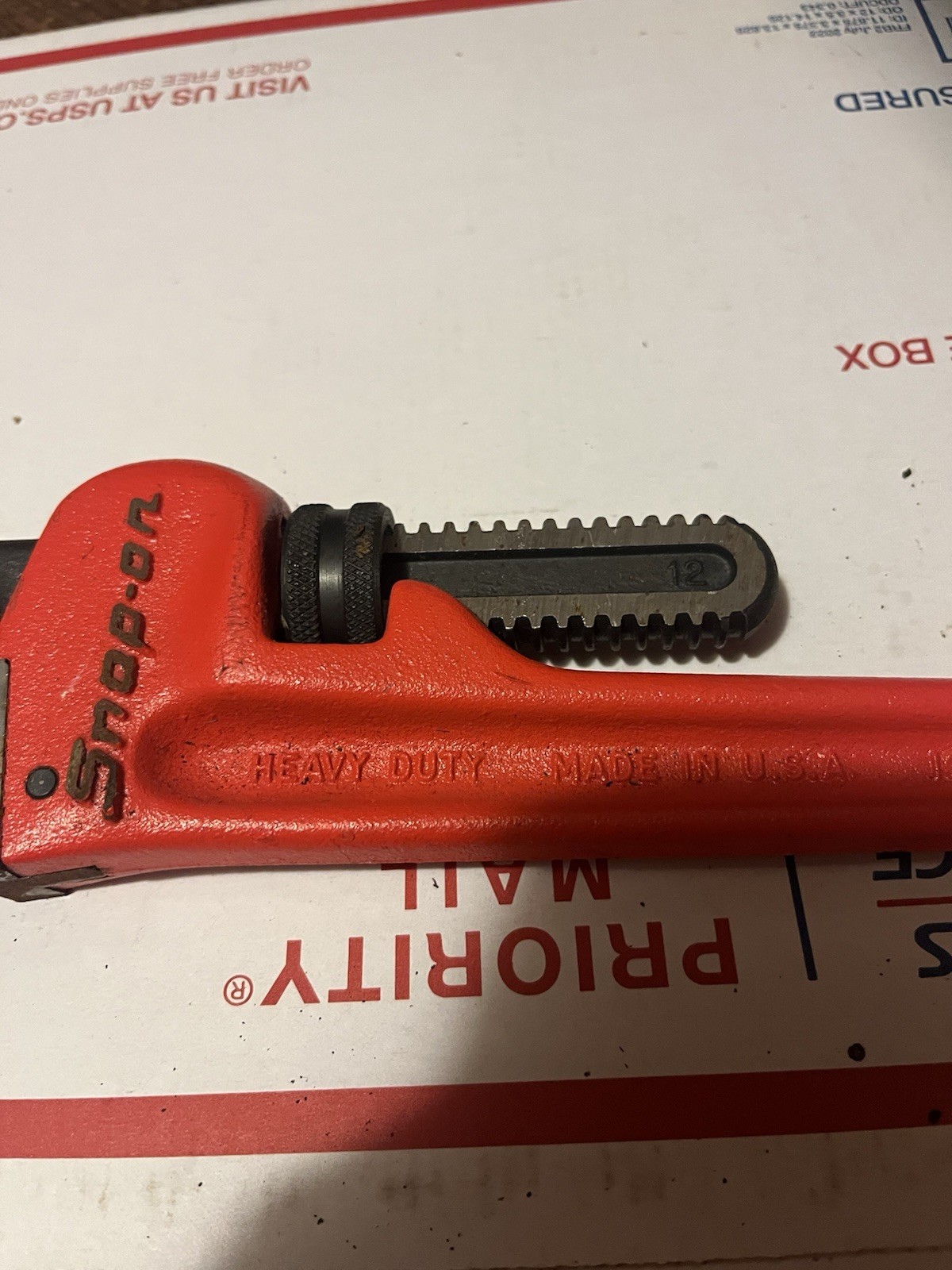Snap On Tools PW12C Adjustable 12” Pipe Wrench Lightly Used Nice One 👍