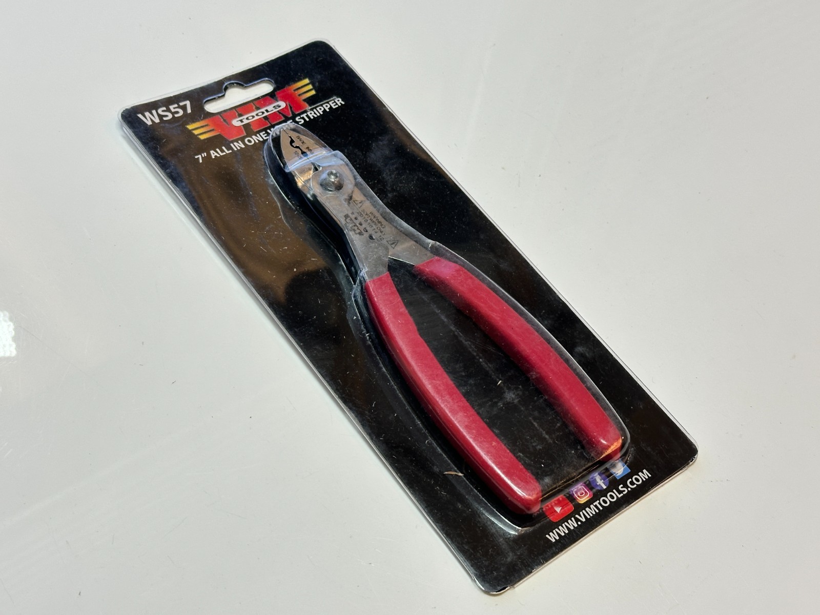 VIM 7″ 5-in-1 Auto Tech Electrical Wire Crimper Stripper Cutting Pliers, WS57