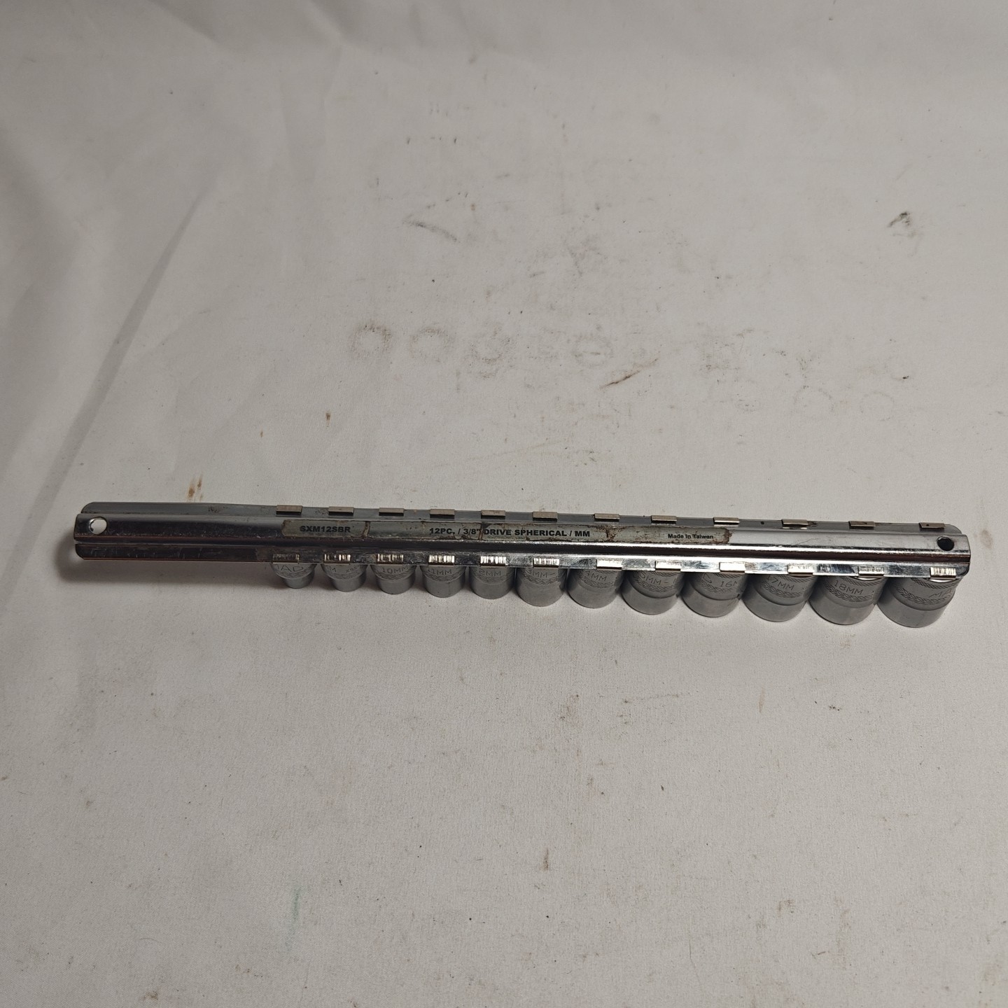 MAC Tools SPLINE Hex Metric 8mm-19mm 3/8″ DR Set Lot Socket Shallow Spherical