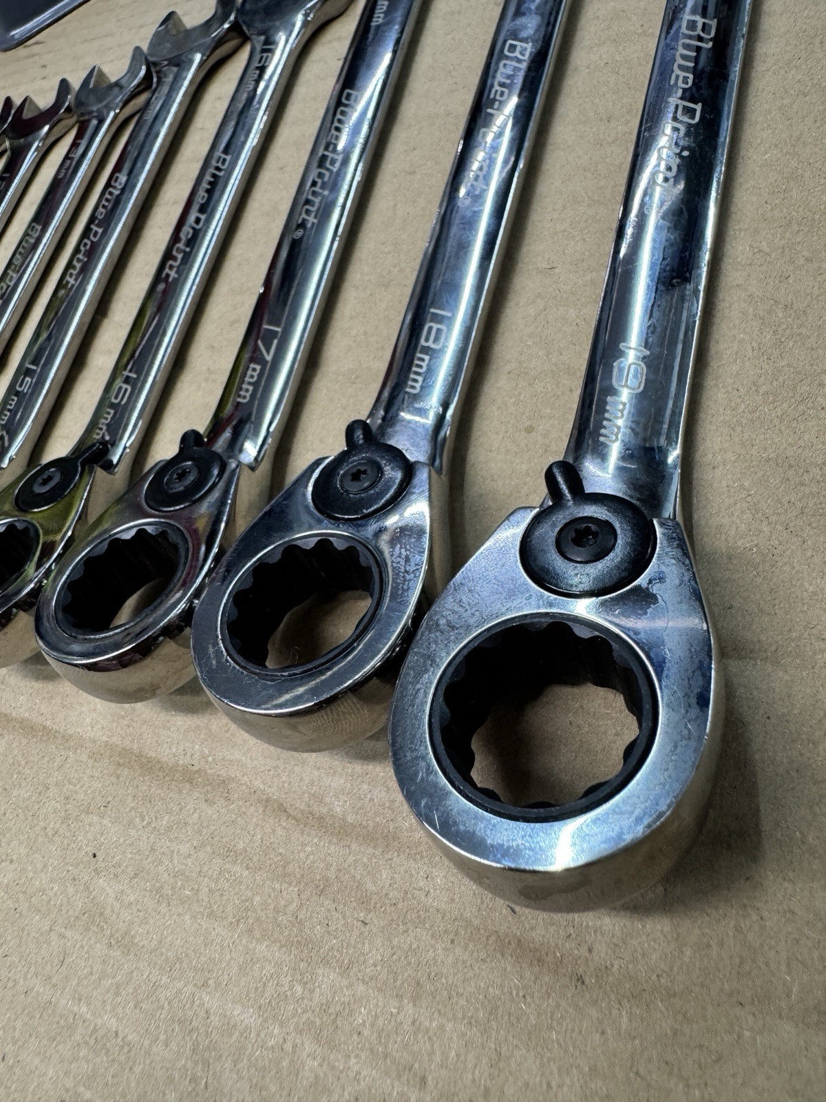 Blue-Point Snap-On BOERM712 Wrench Set 8–19mm 12pc (Missing 14mm)