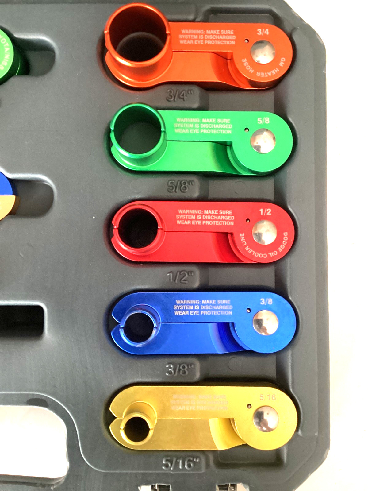 Lisle Tools 13 Piece Aluminum Master Disconnect Set Snap Latch Case 39480 MINT