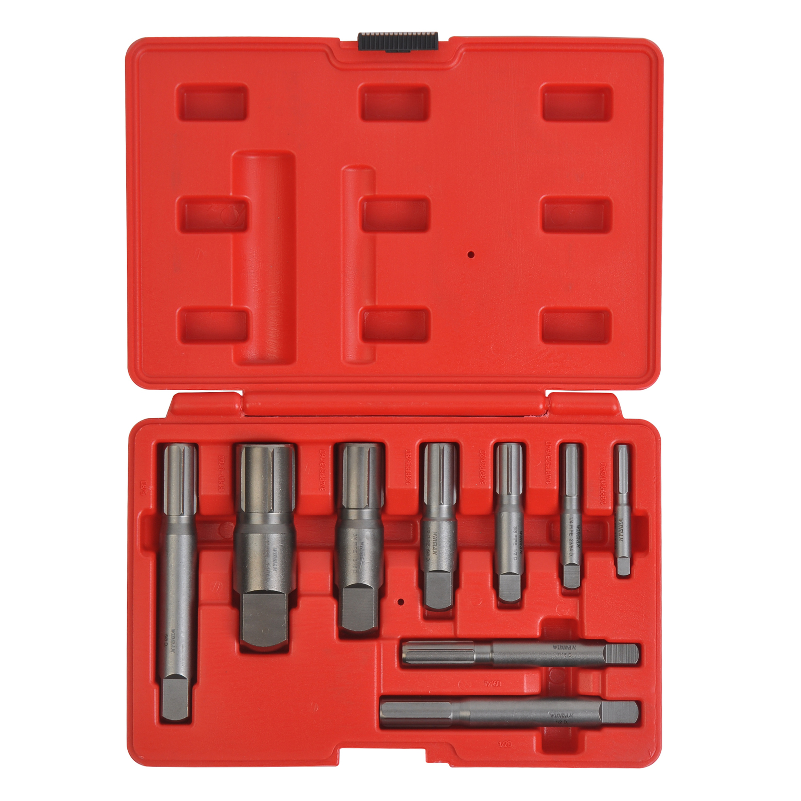 9pcs Pipe Extractor Set, 1/8 to 1 Inch, Broken Pipe Extractors for Damaged Ends