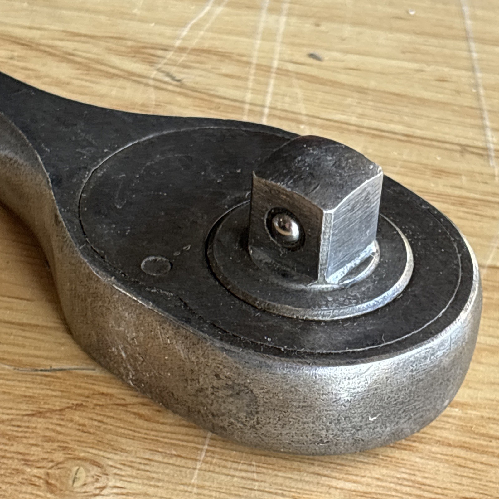 Plomb 10.25″ Ratchet 1/2″ Drive Pebble Handle 5449 Plvmb Plumb Vtg USA