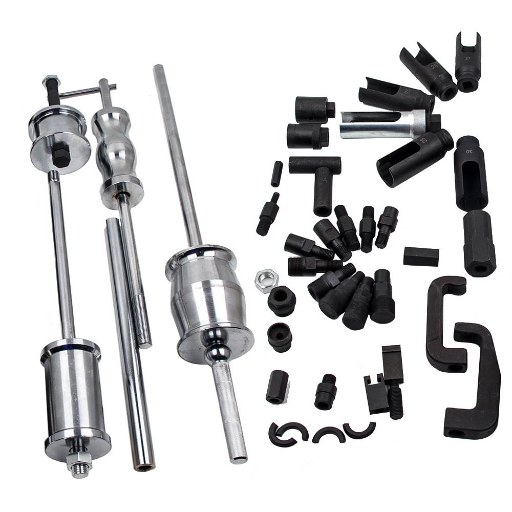 40x Auto Truck Diesel Injector Extractor Slide Hammer Puller Adapter Tool Kit