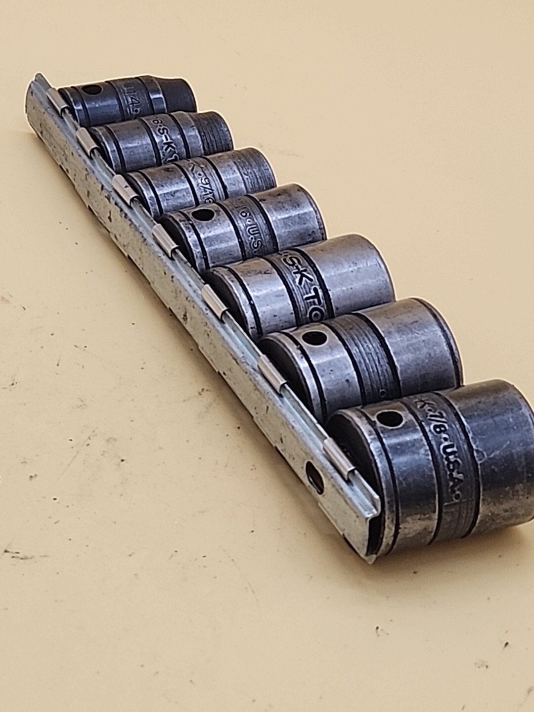 S-K Tools SOCKET 7/8″-13/16″-3/4″-11/16″-9/16″-1/2″-7/16″ 6 Dr USA