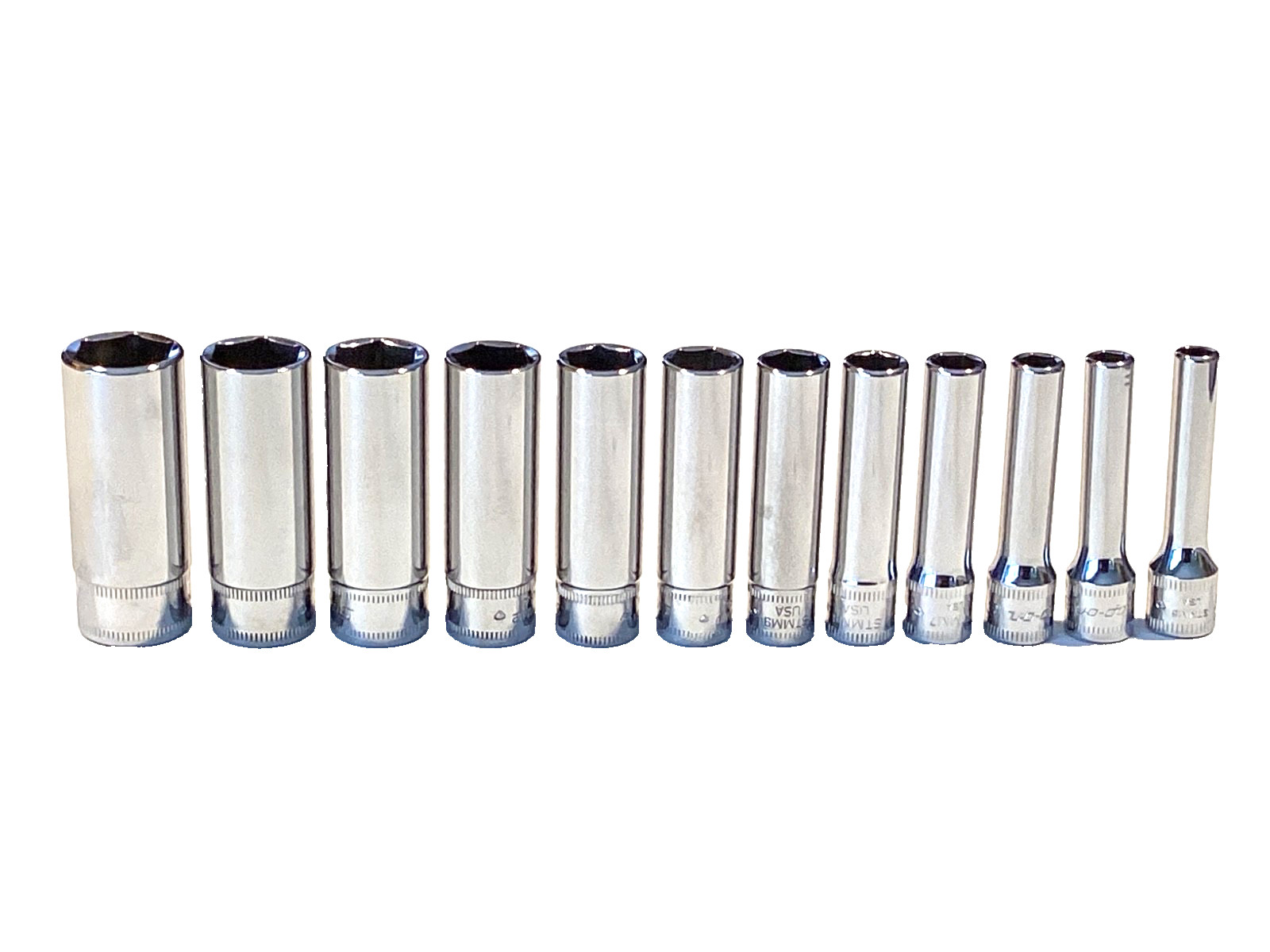 Snap On NEW 12 Piece 1/4″ Drive 6Pt Deep Metric Socket Set 112STMMY 5MM To 15MM