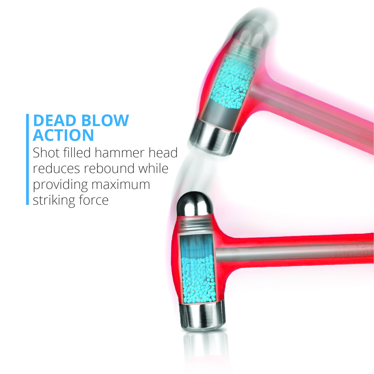 Capri Tools Dead Blow Ball Peen Hammer