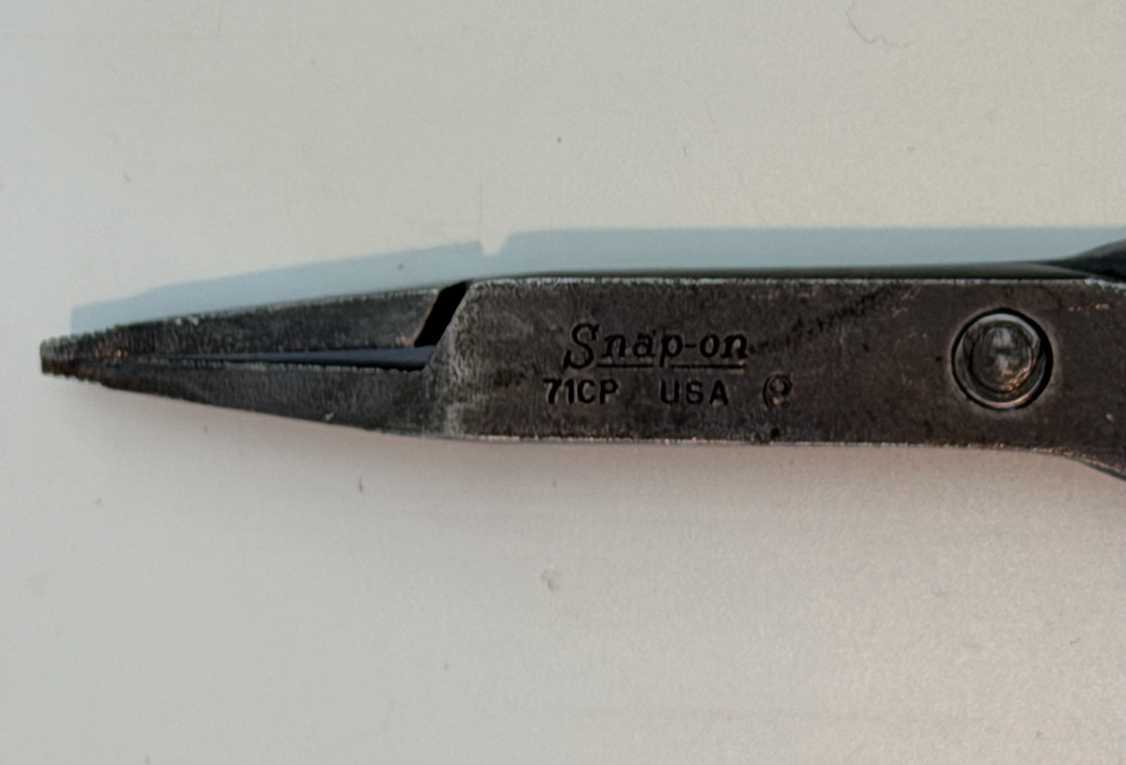 Snap on Tools USA 71CP 9” RED Handle Snap Ring Pliers With Spring Loaded Handles