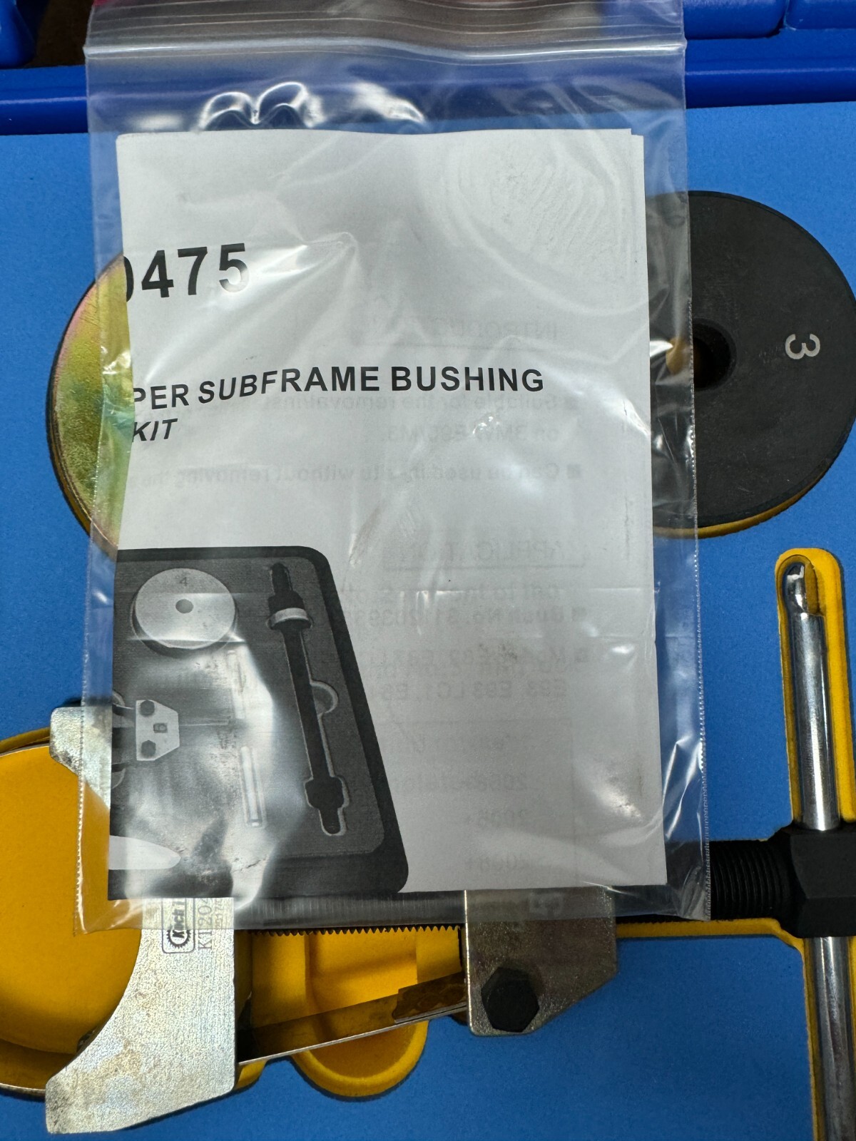 Koch Tools – BMW (E90/M3) Front Upper Sub Frame Bushing Extractor Installer Kit