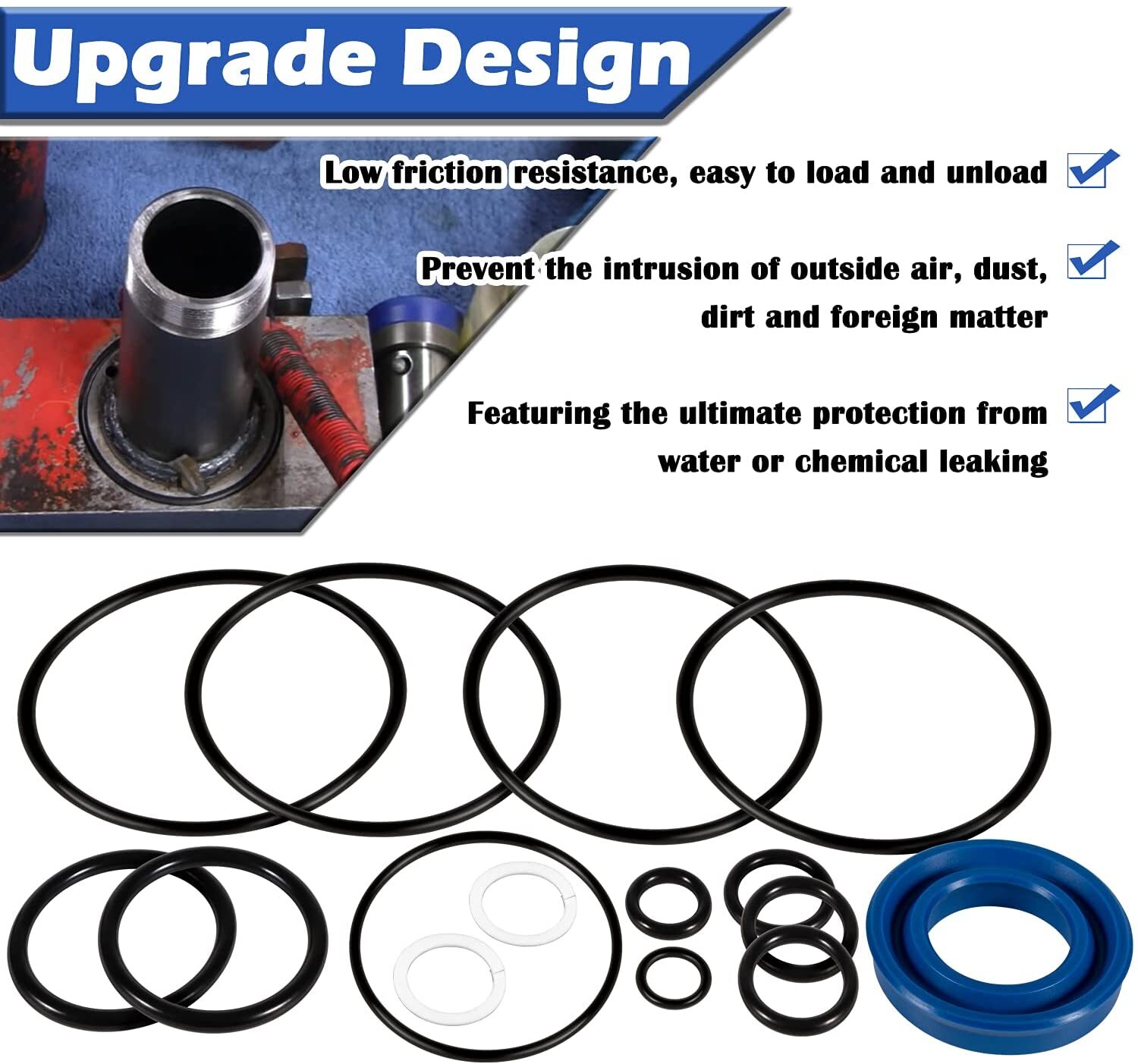 Floor Jack Seal Kit for Sears, Craftsman, MVP – 214.50136, 50136, G-493LWM