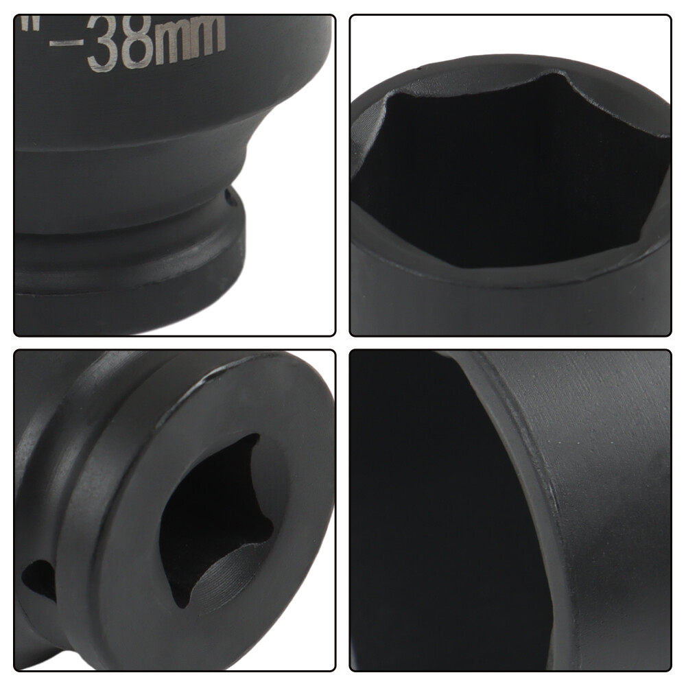 9pcs 29-38mm Deep Impact Socket Tool Kit 1/2″ Drive Metric Axle Hub Nut Socket