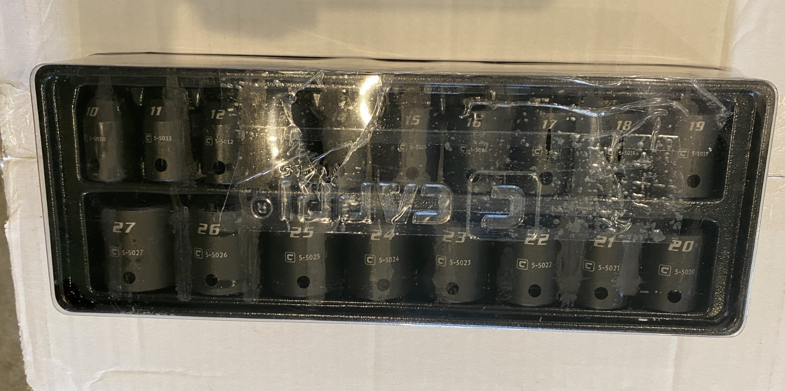 Capri Tools 1/2 in. Drive Shallow Impact Socket Set 10 to 27 mm Metric no skip