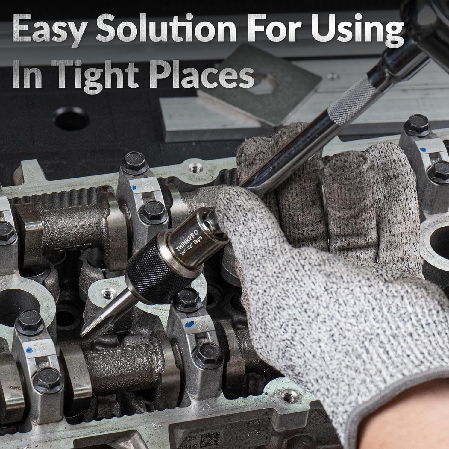Hand-Powered 2pc Tap Socket Extractor Set with Powerful Grip for Professionals