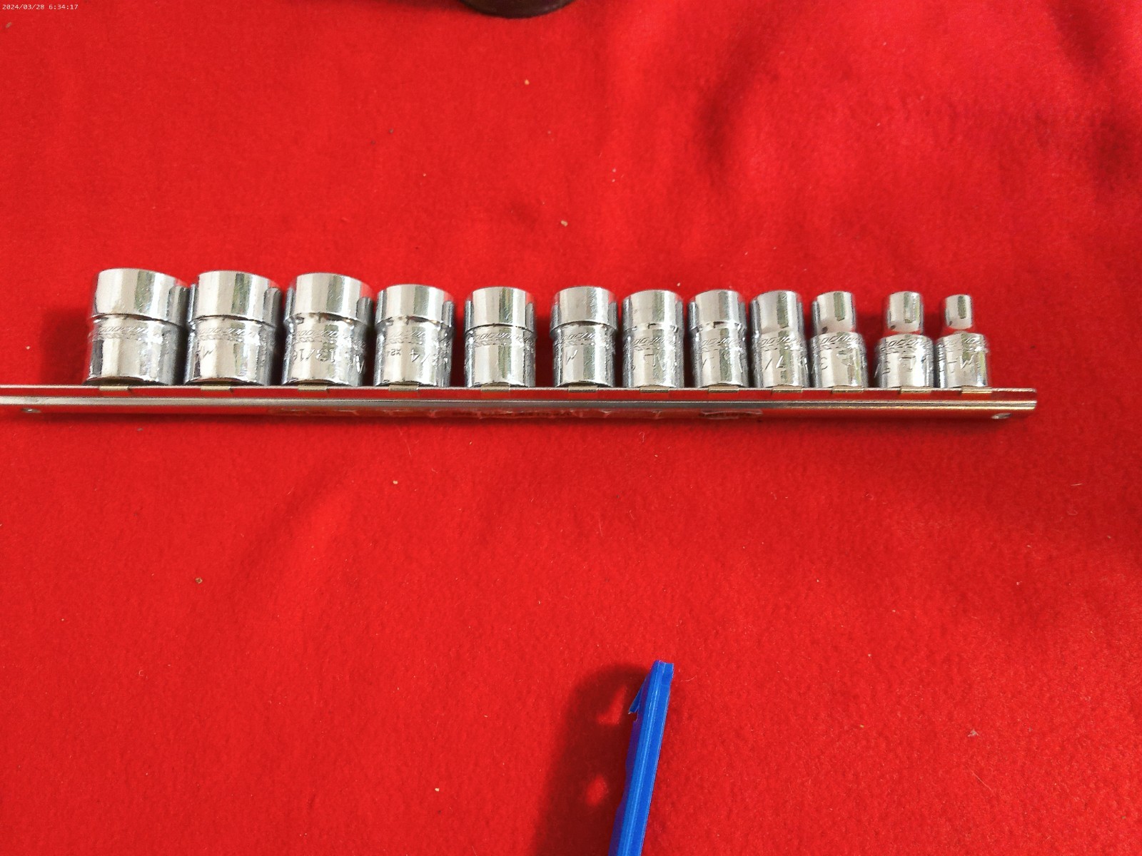 Mac Tools 12Pc SAE 3/8″ Drive Shallow Socket Set Chrome 1/4″ thru 15/16″ 6Pt