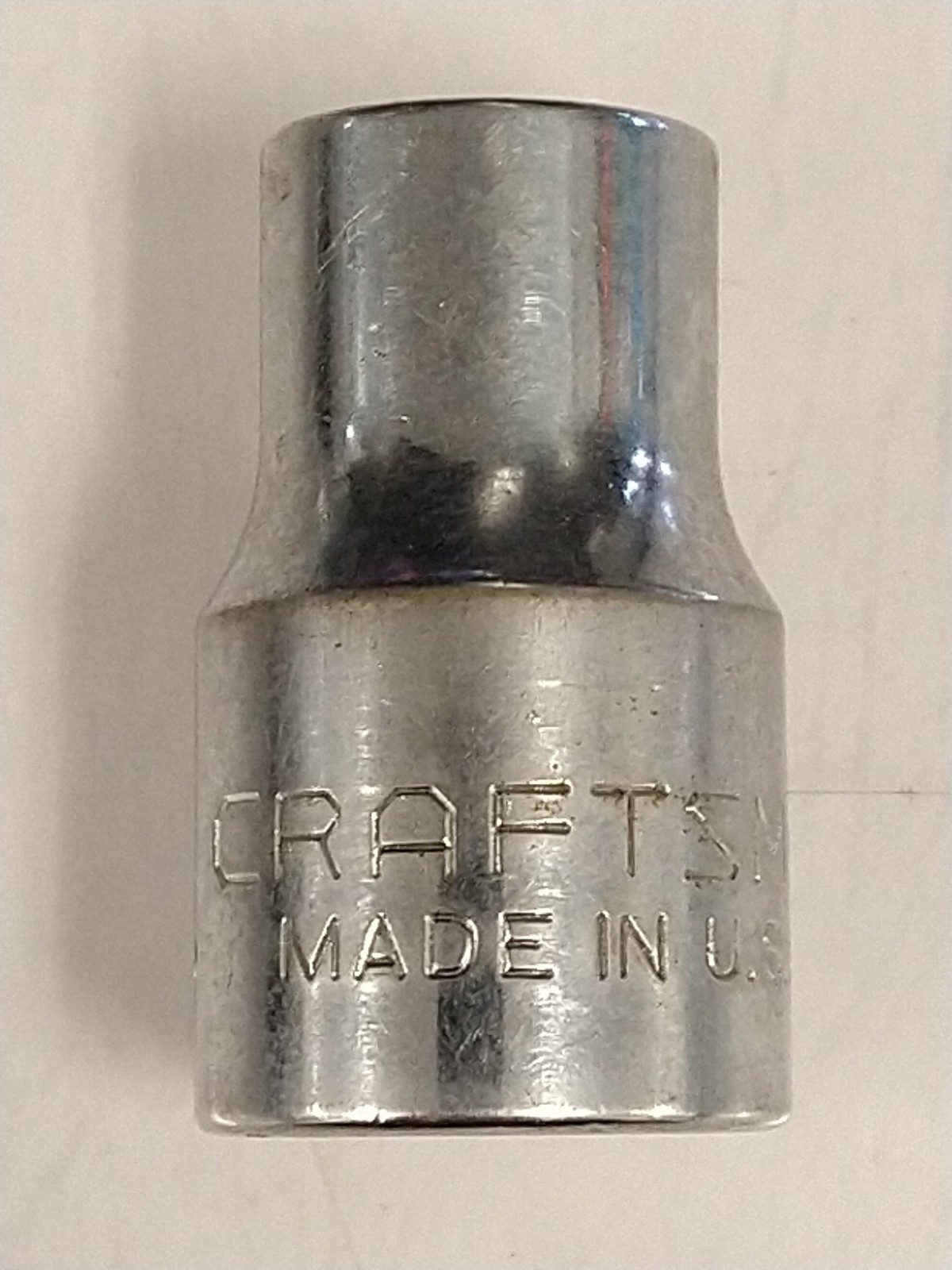 Craftsman 47501 -G- 7/16″ 12 Point Shallow Chrome Socket 1/2″ Drive USA