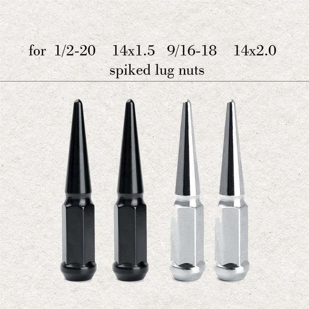 Tuner Spike Lug Nuts Socket Tool Key (Chrome) | Fit 3/4» Hex Spikes-1/2″ Drive