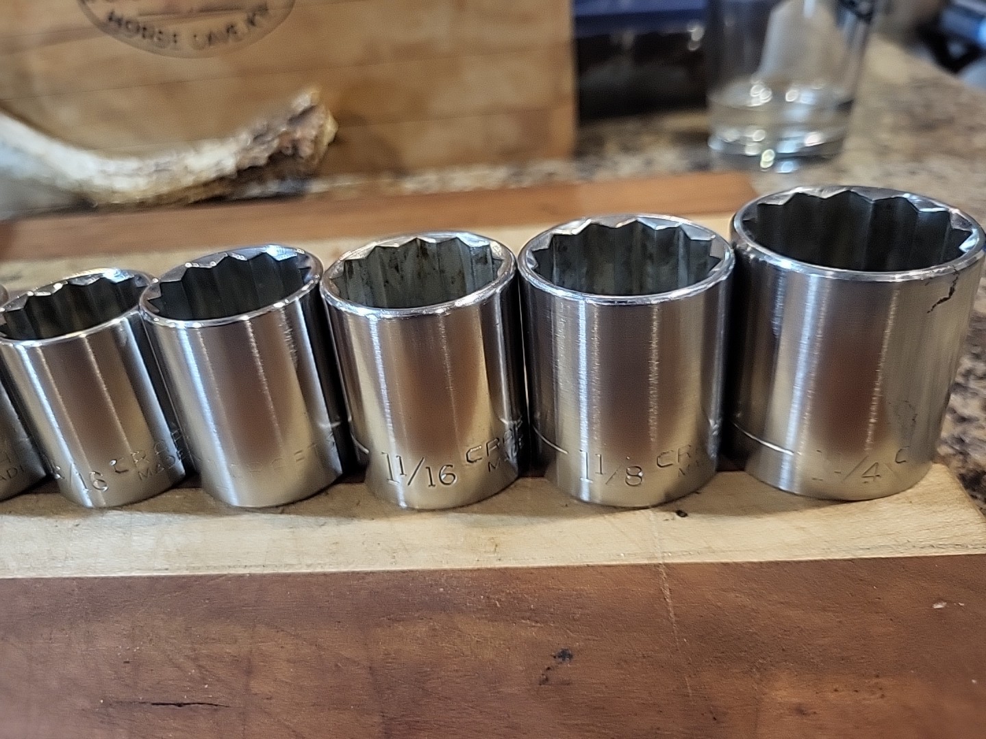Craftsman 13 Pc. SAE Shallow Socket Set 1/2″ Dr. 12 Pt. 7/16″ to 1-1/4″ 🇺🇸