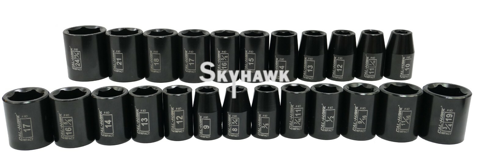 38pc 3/8″ & 1/2″ Dr SAE & Metric Deep & Shallow Impact Socket Adaptor Reducer