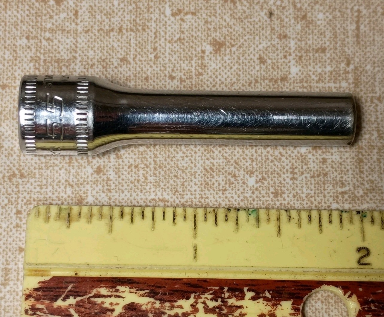 Snap-on STMM5.5 Socket 1/4″ Drive 5.5mm Metric Deep 6 Point Chrome USA Made