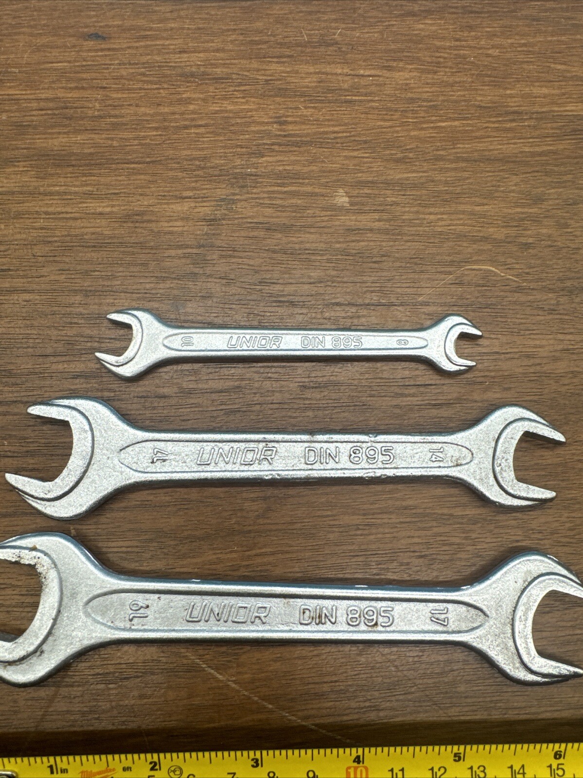 Mercedes-Benz Unior DIN 895 Open Ended Wrenches Lot Of 3