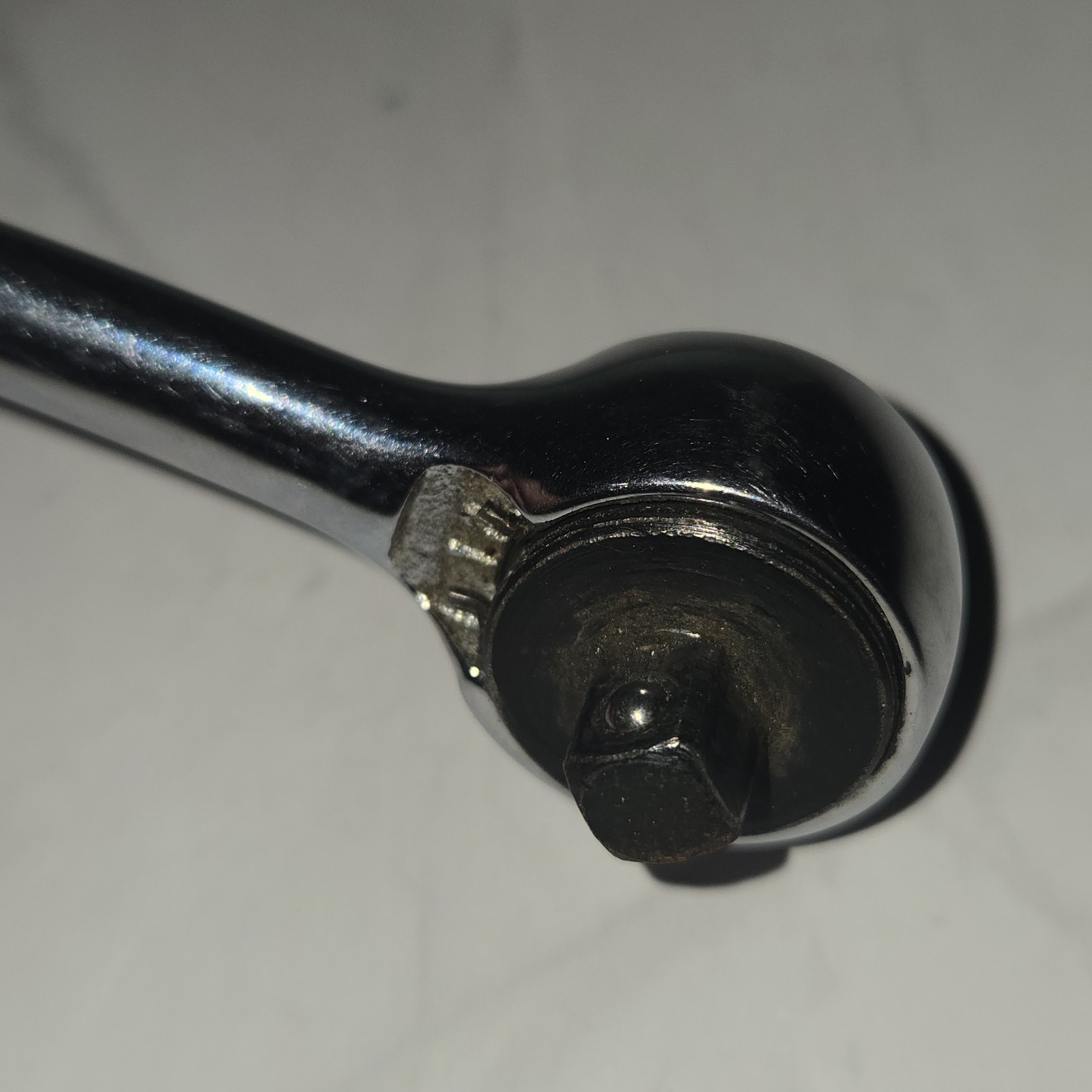 Vtg S-K Tools Ratchet 40970 1/4″ Drive Knurled Handle USA Mechanic Tool Chrome