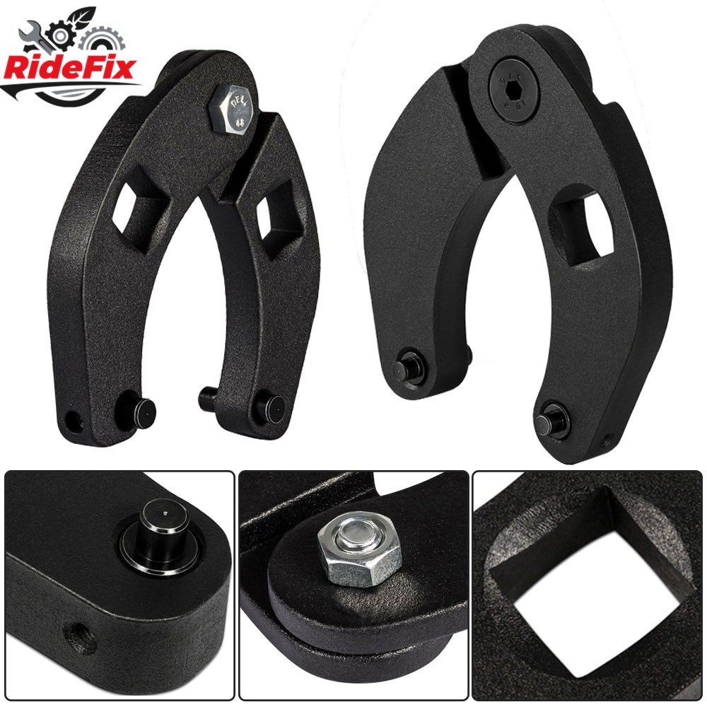 2PCS Adjustable Gland Nut Wrench 1266 + 7463 Spanner Tool For Hydraulic Cylinder