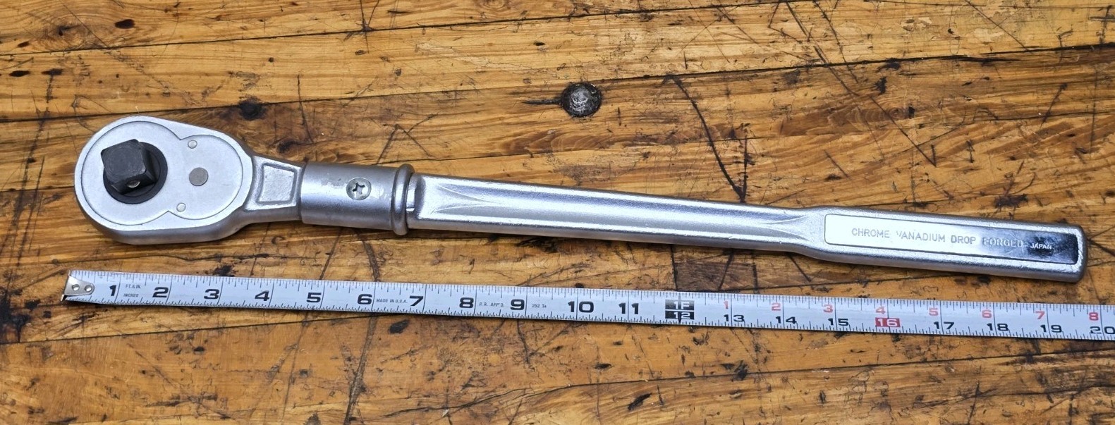 KAL Super Industrial 3/4″ Drive Ratchet 1849 Approx 20″ Long New Old Stock Japan