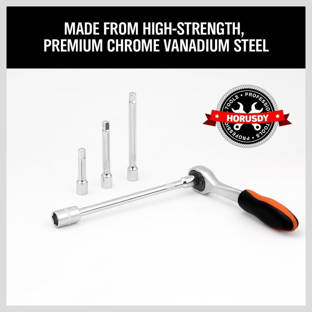 1/4″ Drive Socket Extension Bar Set – 4-Piece Chrome Vanadium Excellence