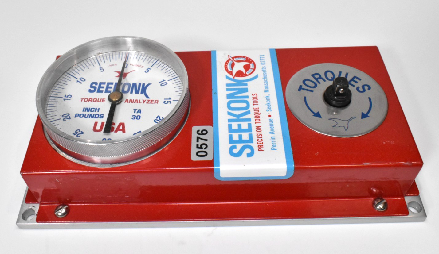 Seekonk TA-30 Torque Analyzer Gauge Precision 1/4 Drive 0-30 Inch/Pounds