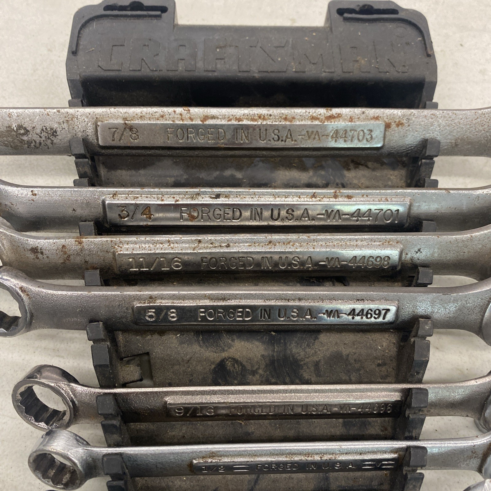 45+ pc. Lot Vintage Craftsman USA Combination Wrenches, SAE & Metric, M0901