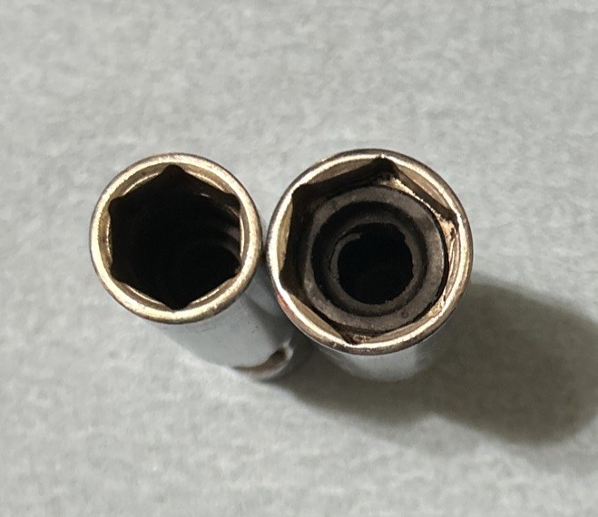 VTG Snap On 3/8 Dr Spark Plug Swivel Flex Sockets 5/8 S9706 & 13/16 S9704 USA