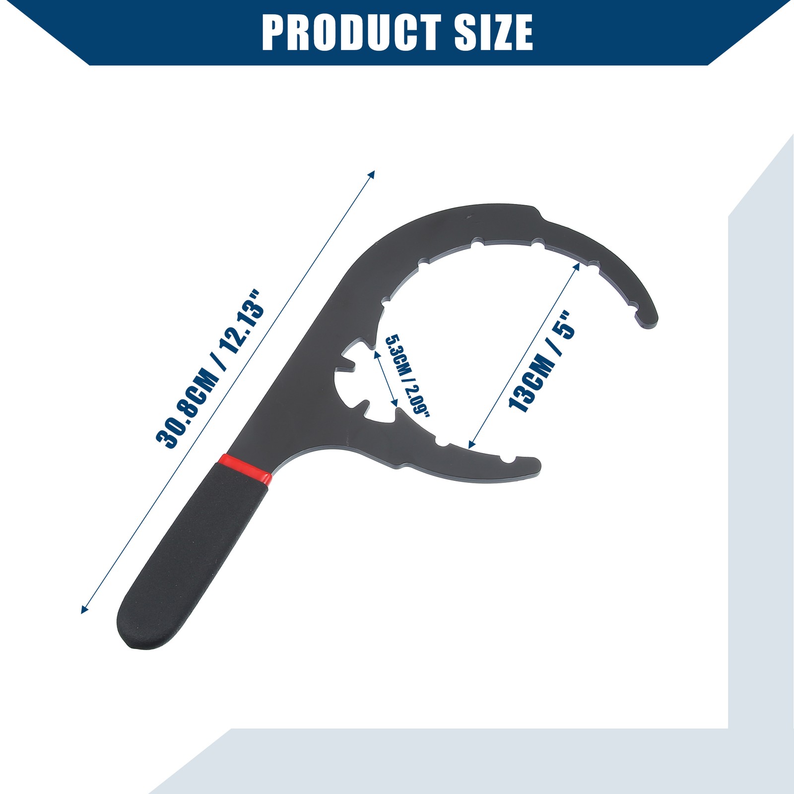 Universal 5″ Diesel Fuel Filter Wrench Oil Filter Removal Tool Metal Pack of 1