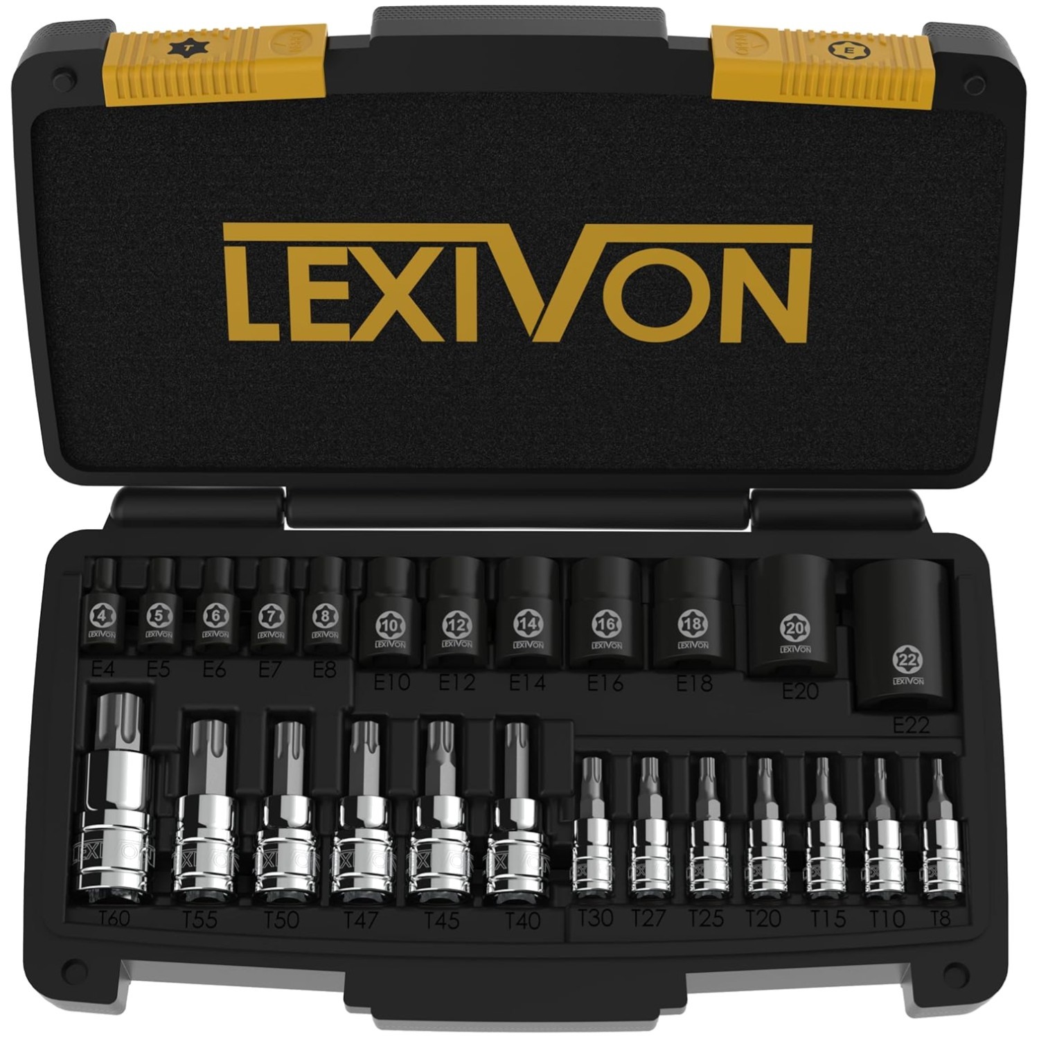 Master Torx Bit and Socket Set, 25-Piece S2 Alloy & Cr-V Steel in Heavy-Duty …