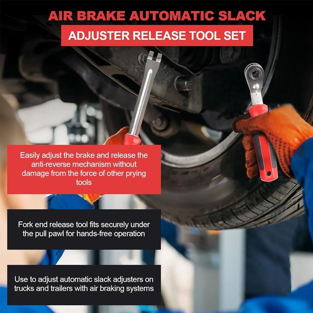 5/16″ Automatic Slack Adjuster Release Hand Tool Set Adjust Ratchet Wrench Brake