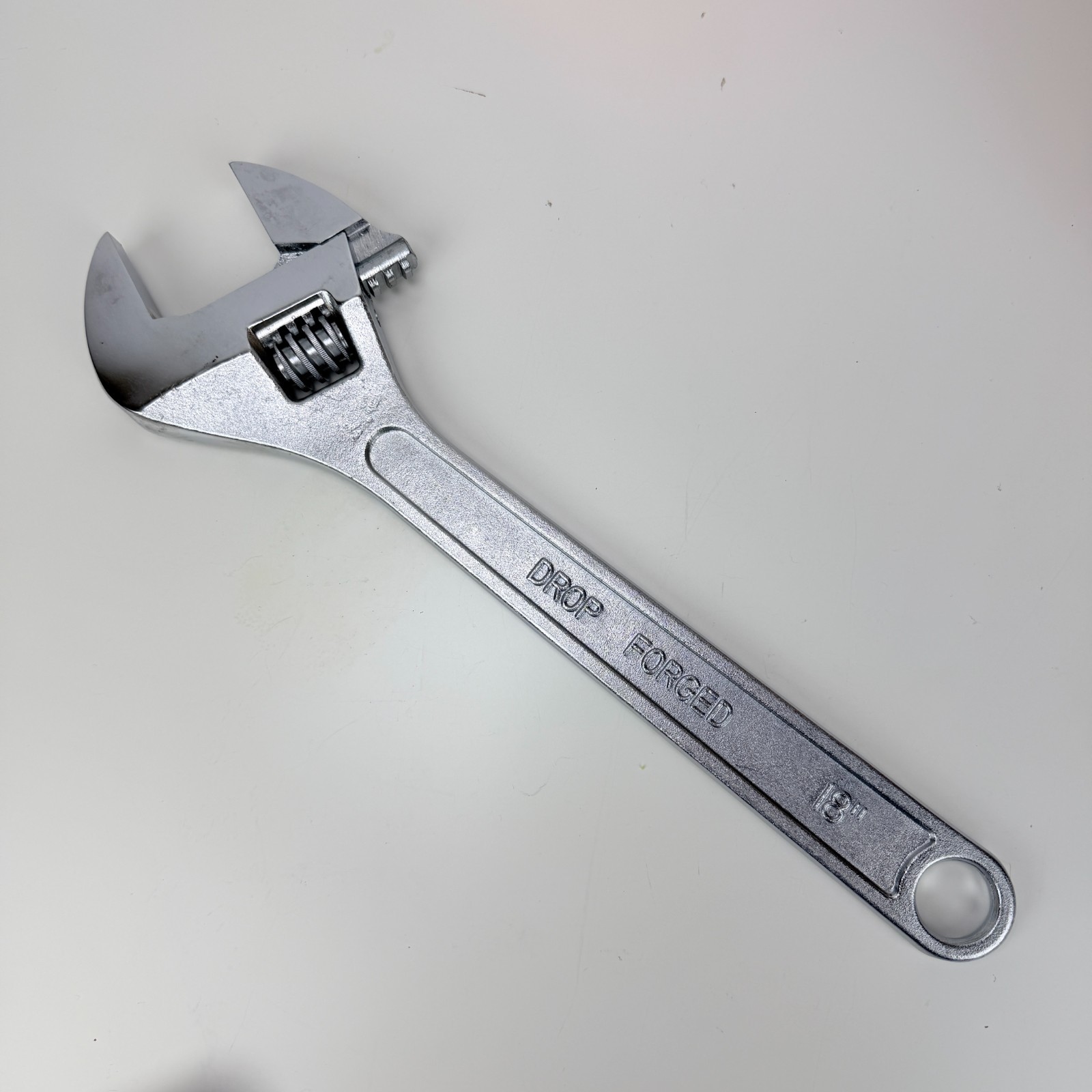 Valley 18 in Adjustable Wrench Large Crescent Style CR-V Drop Forged Heavy Duty