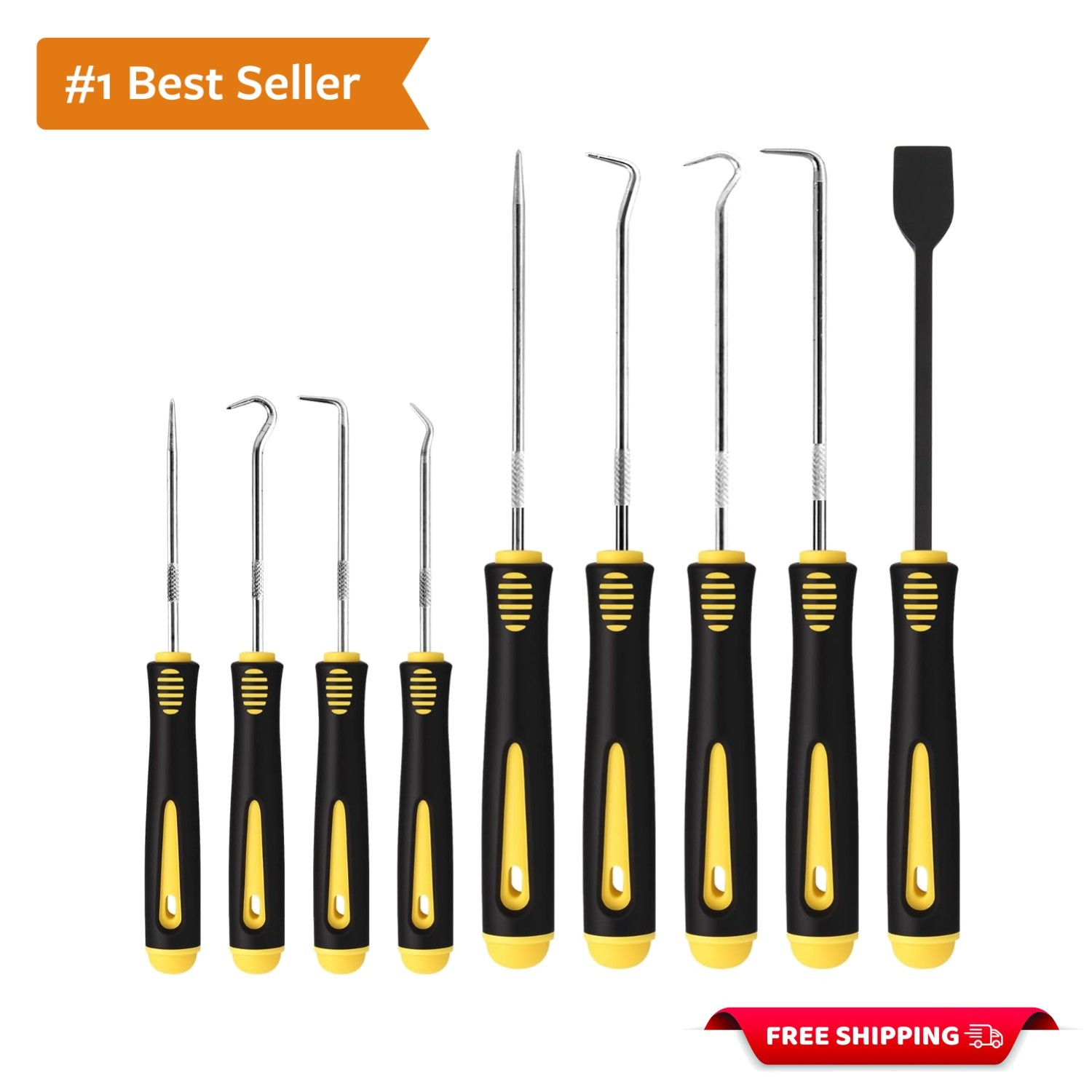 PCS Hook and Pick Tool Set with Scraper- Automotive Pick Set with Metal Pick …