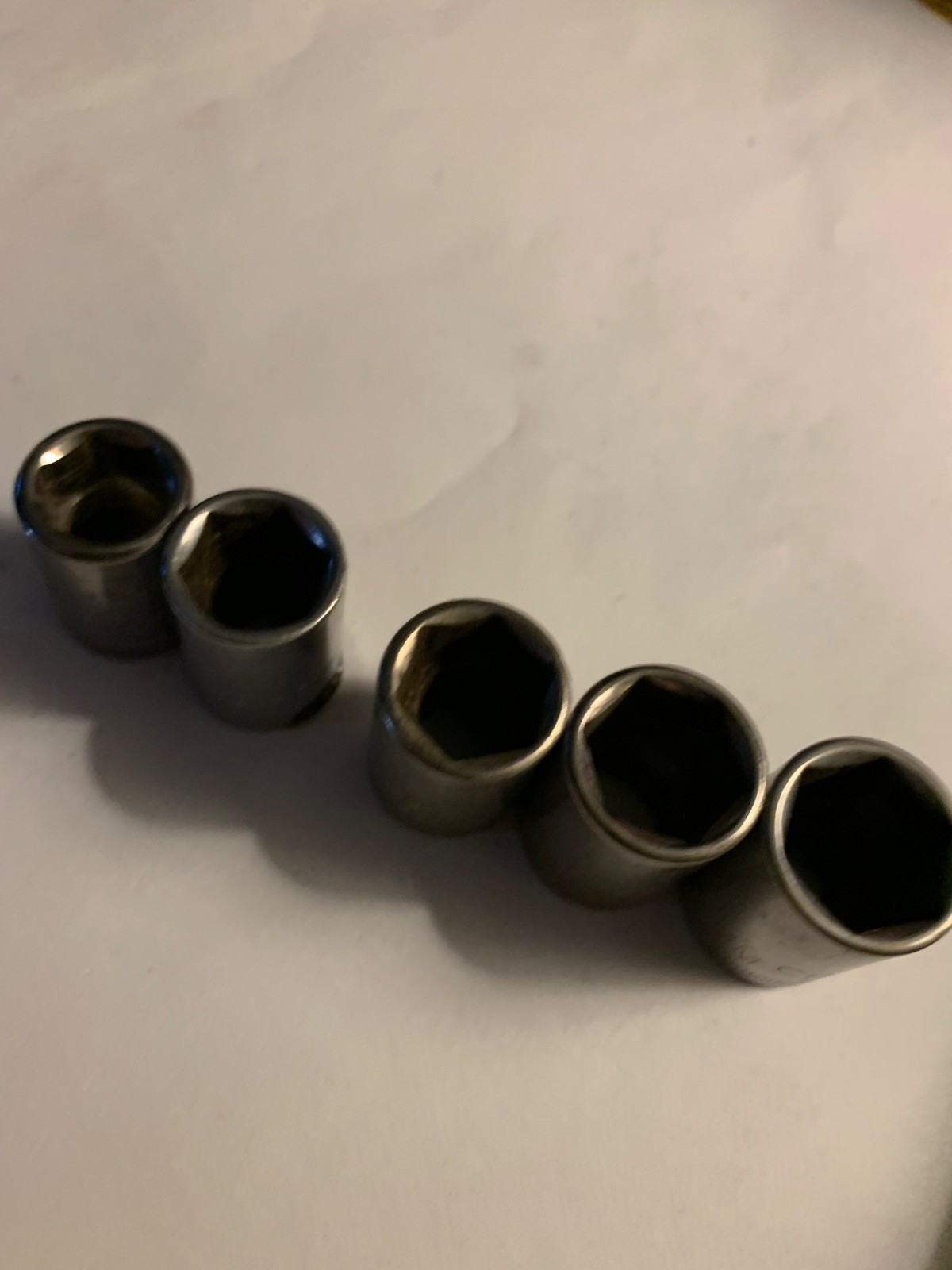 Craftsman 3/8″ Drive 6 Point Shallow Socket Metric, 11mm, 12, 13, 14, and 15mm