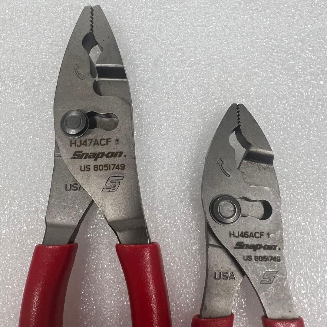 Snap-on HJ47ACF HJ46ACF RED Handle Pliers Set [Unused]