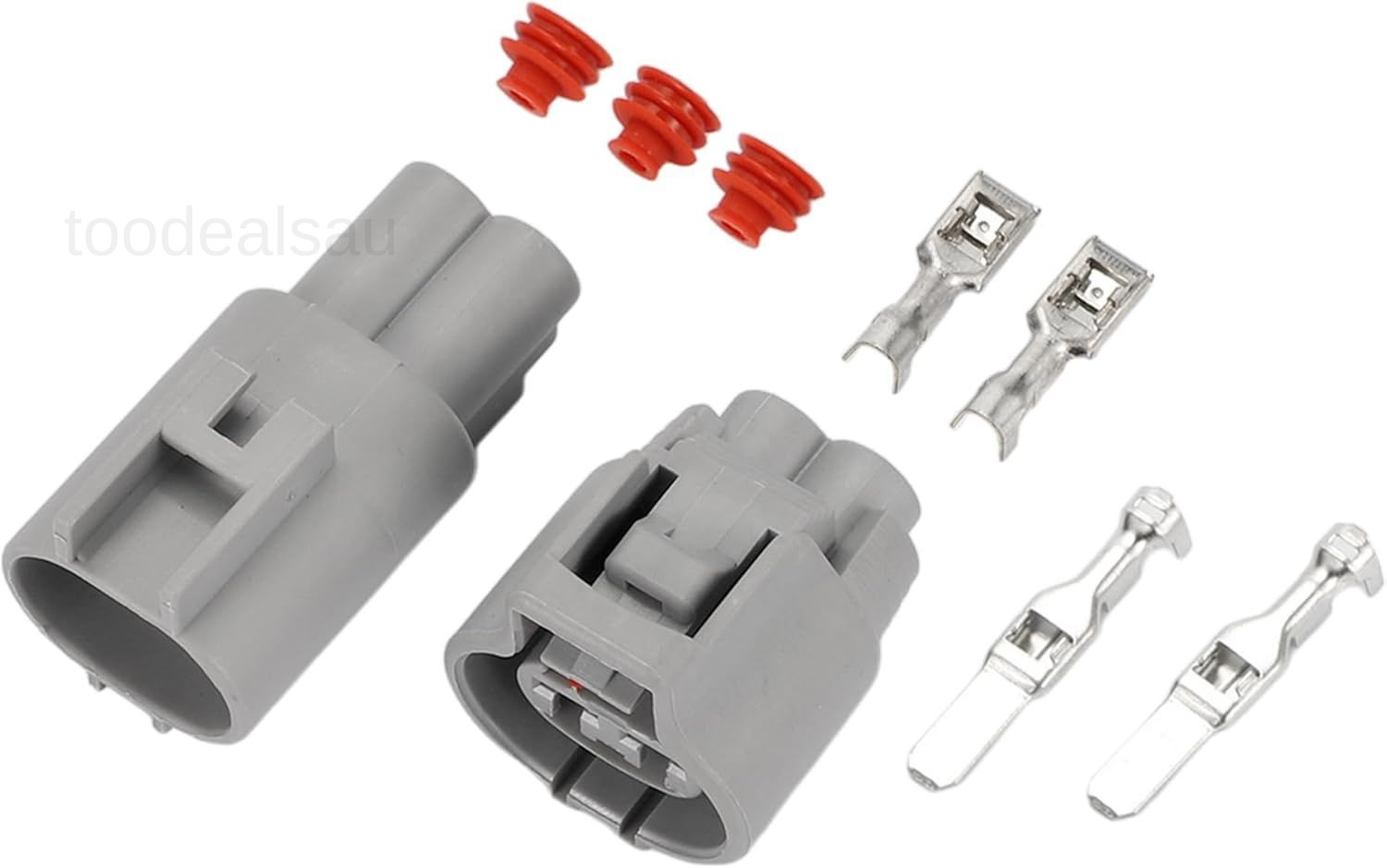 2 Pin Radiator Fan Connector Plug – Car Male Female Wire Terminal Connect- 1 Set