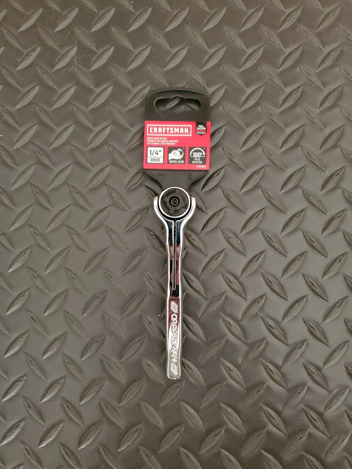 Craftsman 72-Tooth, 1/4″ Drive, Standard Swivel Head Ratchet. Brand New.