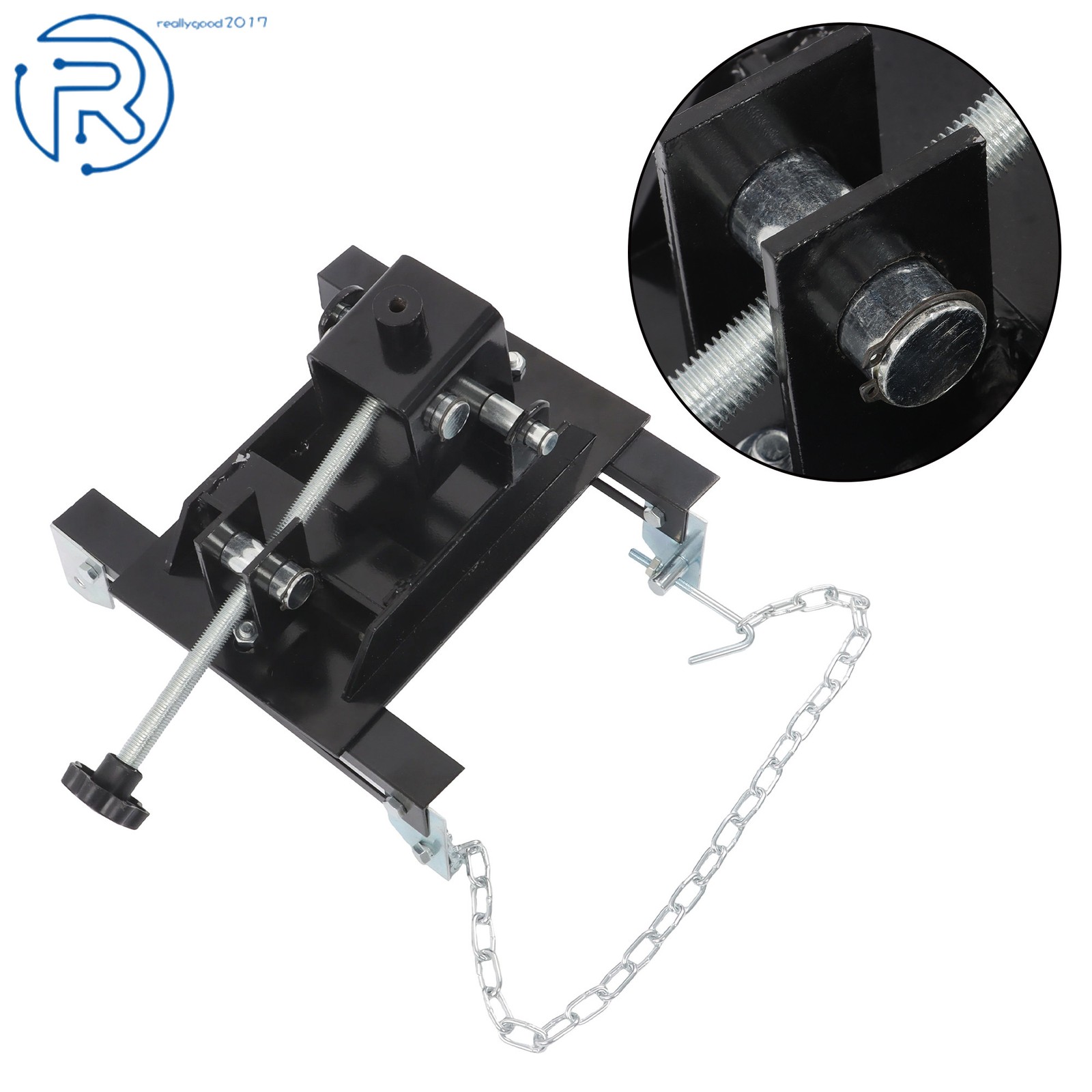 Transmission Floor Jack Adapter 1100lbs Capacity 1/2 Ton For Repair Tool Black